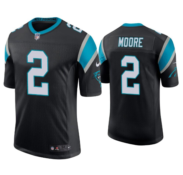 Men's Carolina Panthers #2 D.J Moore Black Vapor Untouchable Limited Stitched Jersey Men's Carolina Panthers #2 D.J Moore Black Vapor Untouchable Limited Stitched Jersey